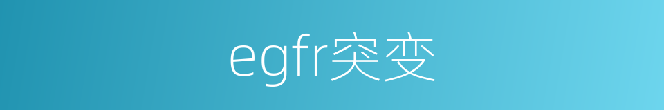 egfr突变的同义词