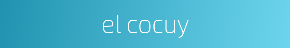 el cocuy的同义词