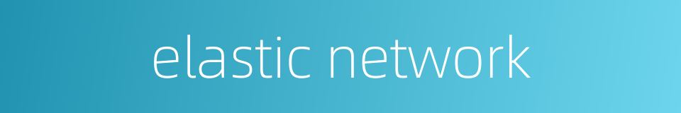 elastic network的同义词
