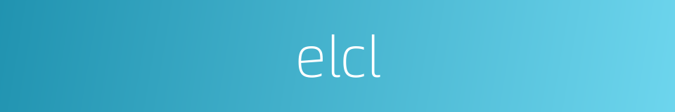 elcl的同义词