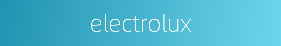 electrolux的同义词