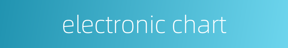 electronic chart的同义词