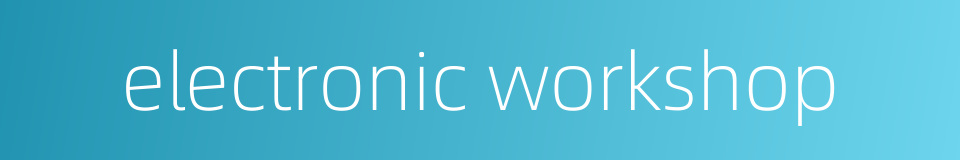 electronic workshop的同义词