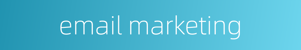 email marketing的同义词