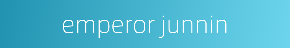 emperor junnin的同义词