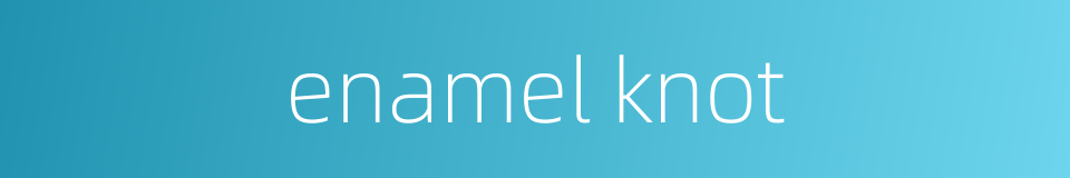 enamel knot的同义词