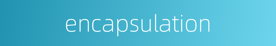 encapsulation的同义词