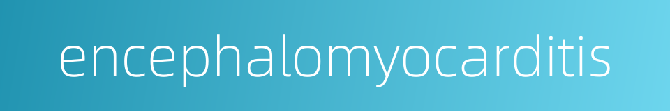 encephalomyocarditis的同义词