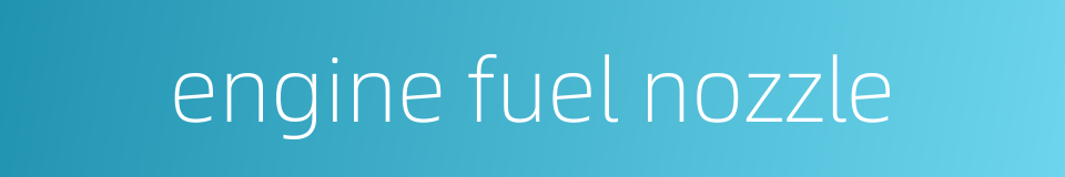 engine fuel nozzle的同义词