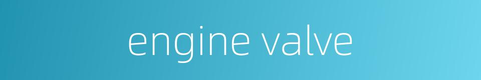 engine valve的同义词