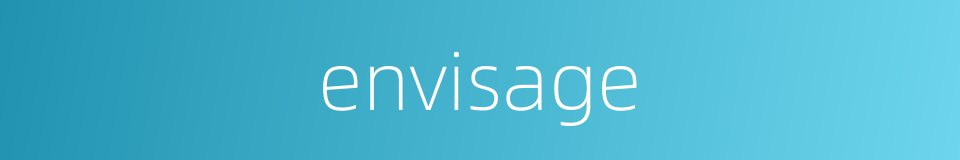 envisage的同义词