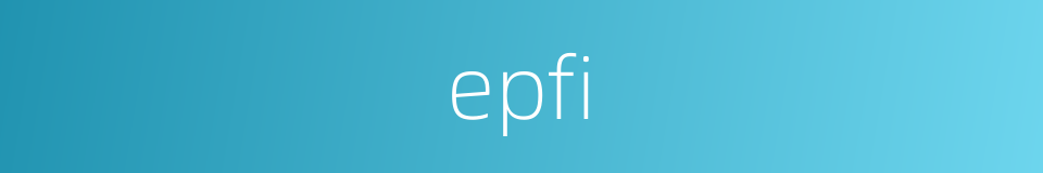 epfi的同义词