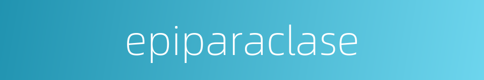 epiparaclase的同义词