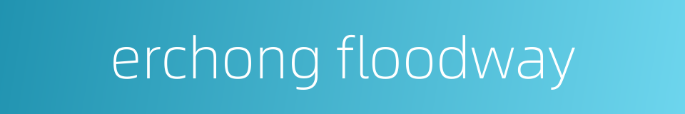 erchong floodway的同义词