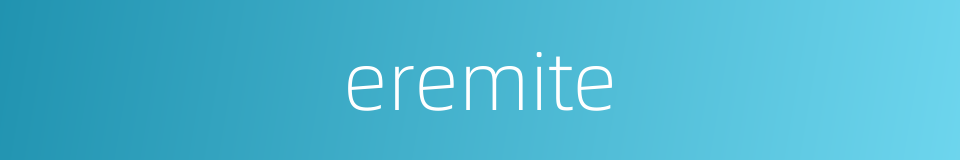 eremite的同义词