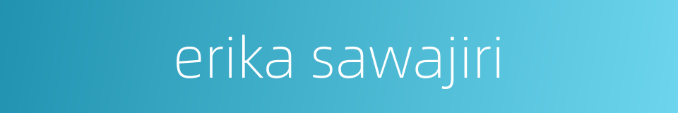 erika sawajiri的同义词