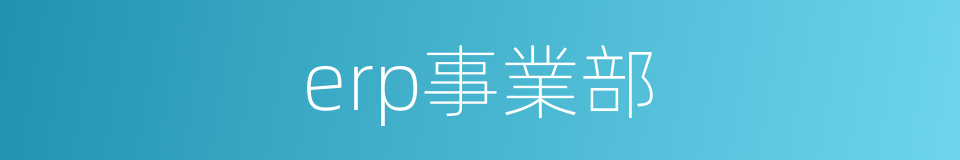 erp事業部的同義詞