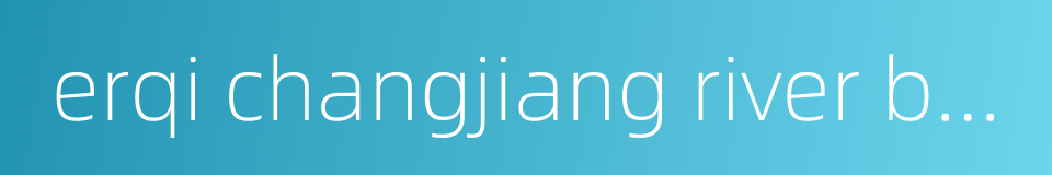 erqi changjiang river bridge in wuhan的同义词