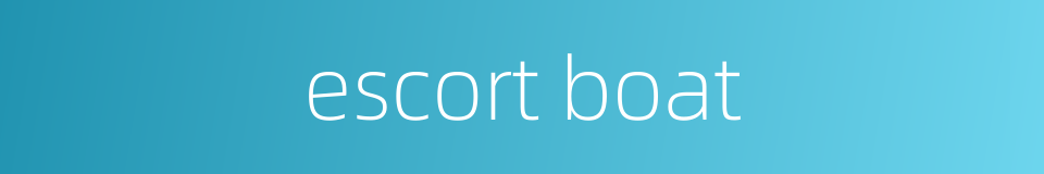 escort boat的同义词