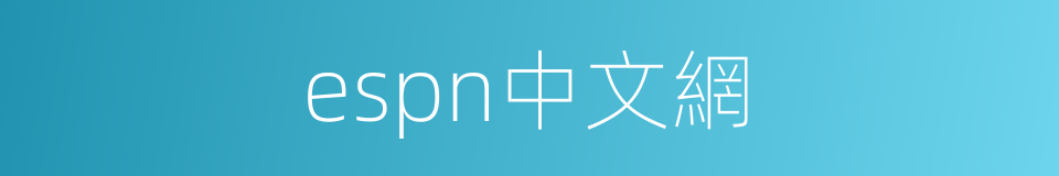 espn中文網的同義詞