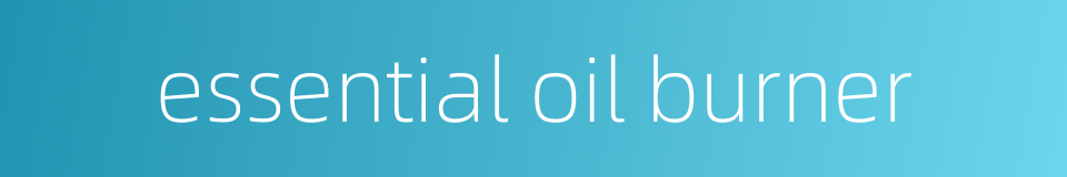 essential oil burner的同义词