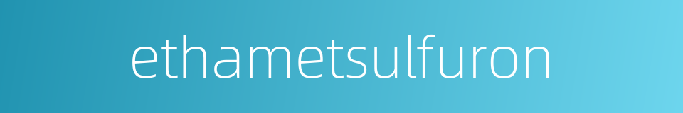 ethametsulfuron的同义词