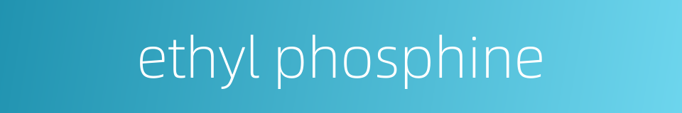 ethyl phosphine的同义词