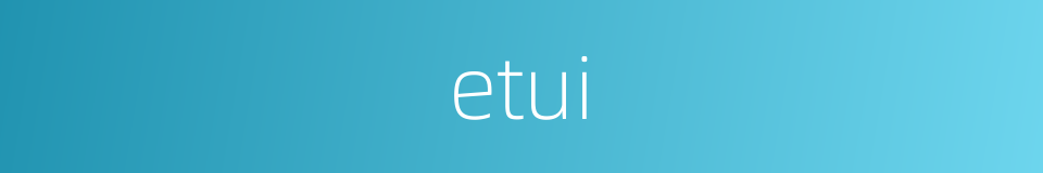 etui的同义词