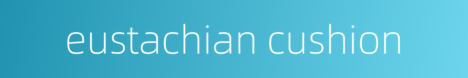 eustachian cushion的同义词