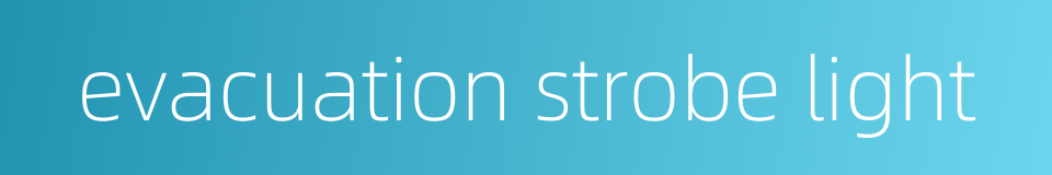evacuation strobe light的同义词