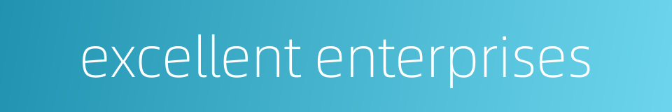 excellent enterprises的同义词