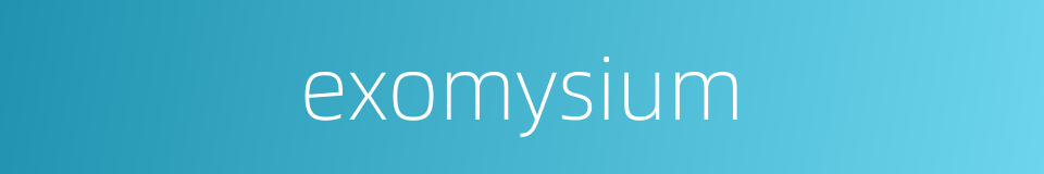 exomysium的同义词