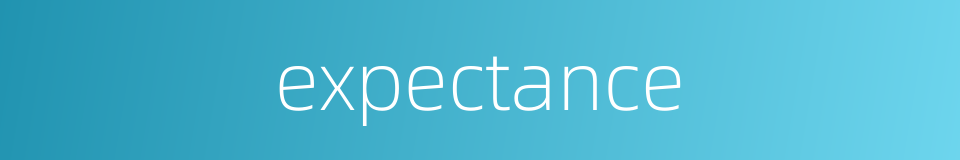 expectance的同义词