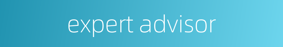 expert advisor的同义词