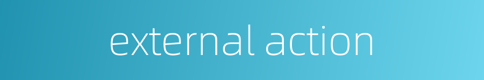 external action的同义词