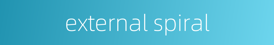 external spiral的同义词