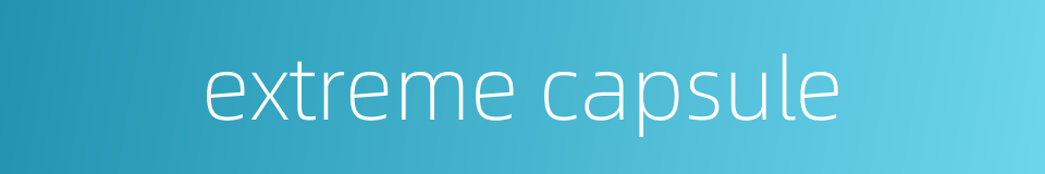 extreme capsule的同义词