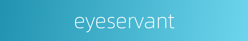 eyeservant的同义词