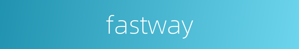 fastway的同义词