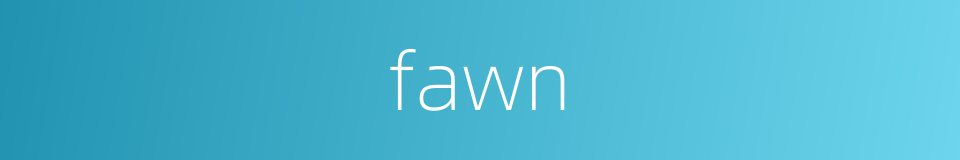 fawn的同义词