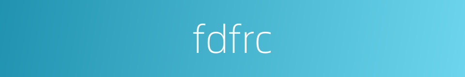 fdfrc的同义词