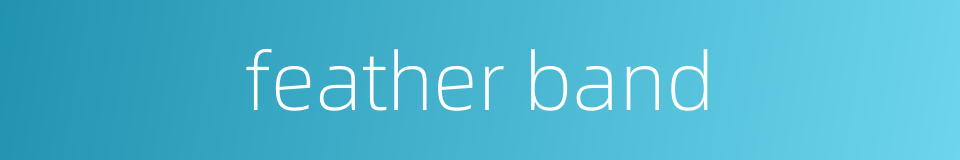 feather band的同义词
