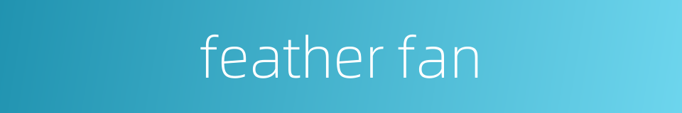 feather fan的同义词