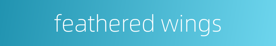 feathered wings的同义词