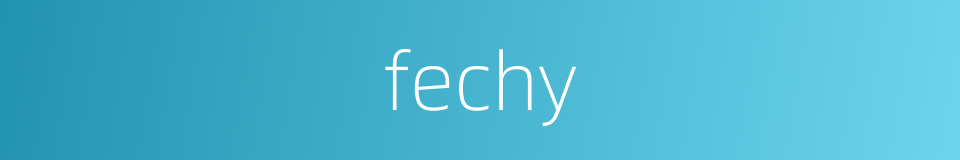 fechy的同义词
