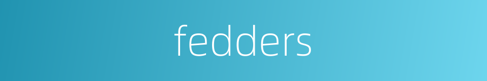 fedders的同义词