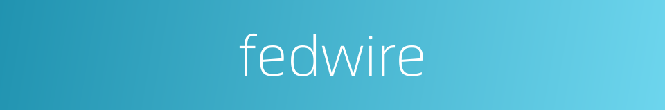 fedwire的同义词