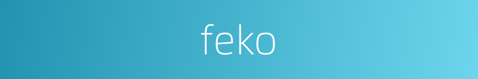 feko的同义词