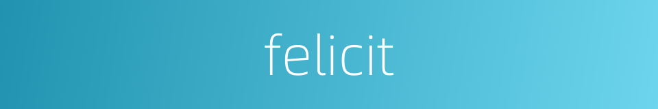 felicit的同义词