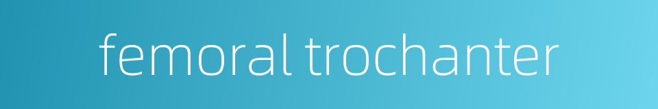 femoral trochanter的同义词